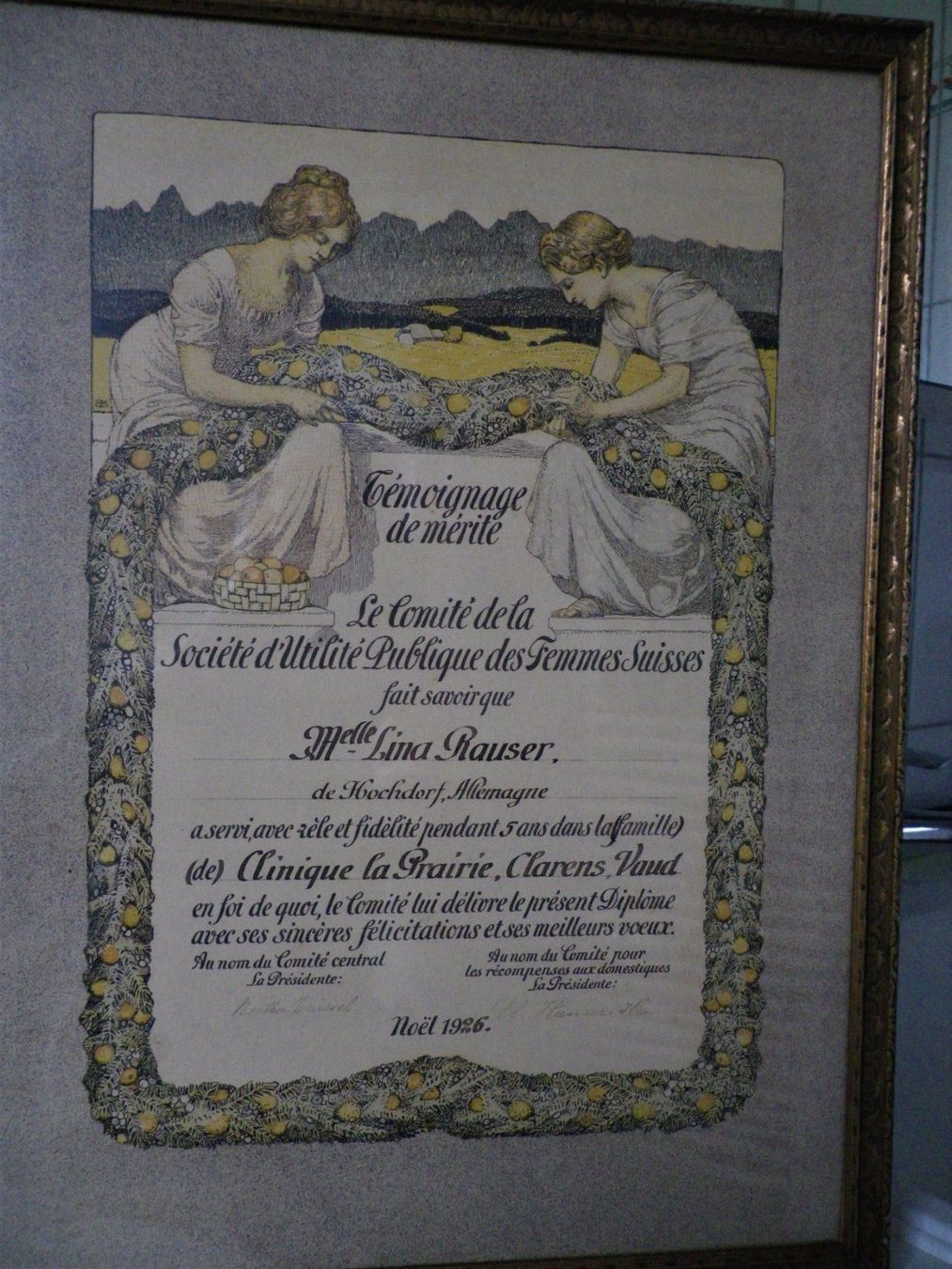 Foto & Immagini: Bild Verdiensturkunde 1926 – Usato da Reinach BL venduto da Annodomini 2