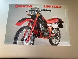 Prospekt/ Karte von BETA 125RX/A