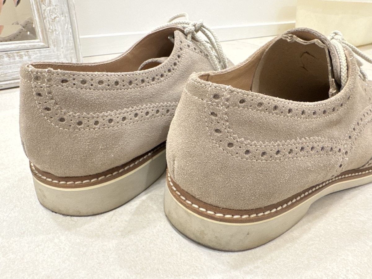 Scarpe da uomo: Samsonite Suede Brogues - mauve color – Usato da Corsier GE venduto da Arca_ReLife 4