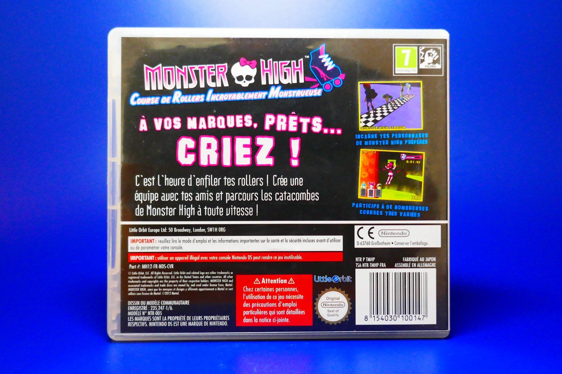 Nintendo Giochi: Monster High : Course de Roller Monstrueuse - Nintendo DS – Usato da Vuarrens venduto da Espace-Retro 3