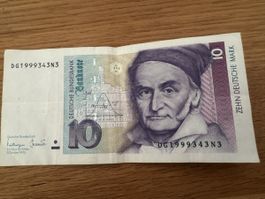 10 DM Deutsche Mark 1993 – Carl Friedrich Gauß Banknote