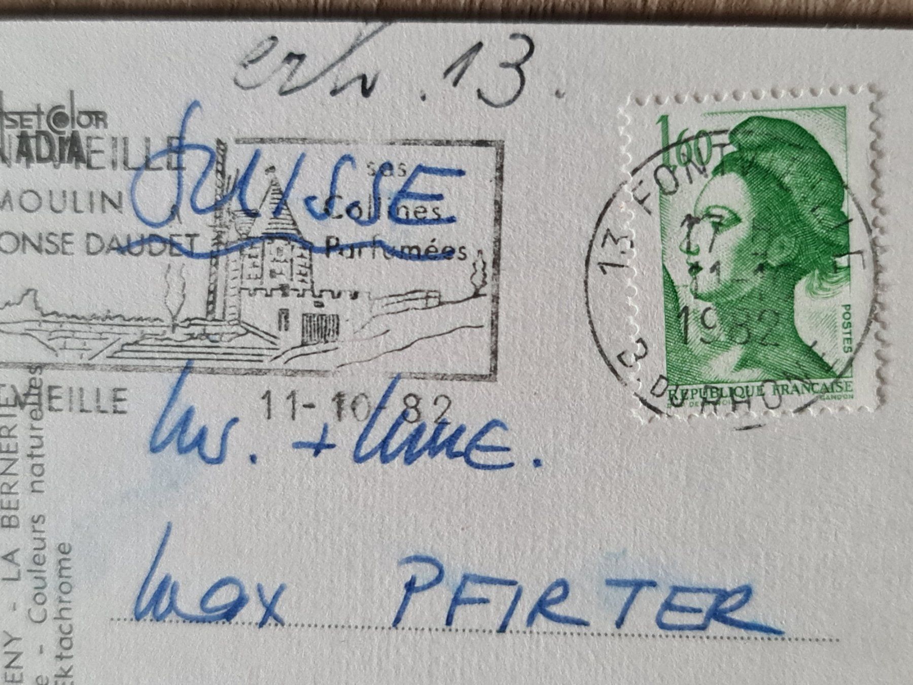 Cartoline postali: Ansichhtskarte Fontvieille Frankreich – Usato da Dintikon venduto da Vexi 1
