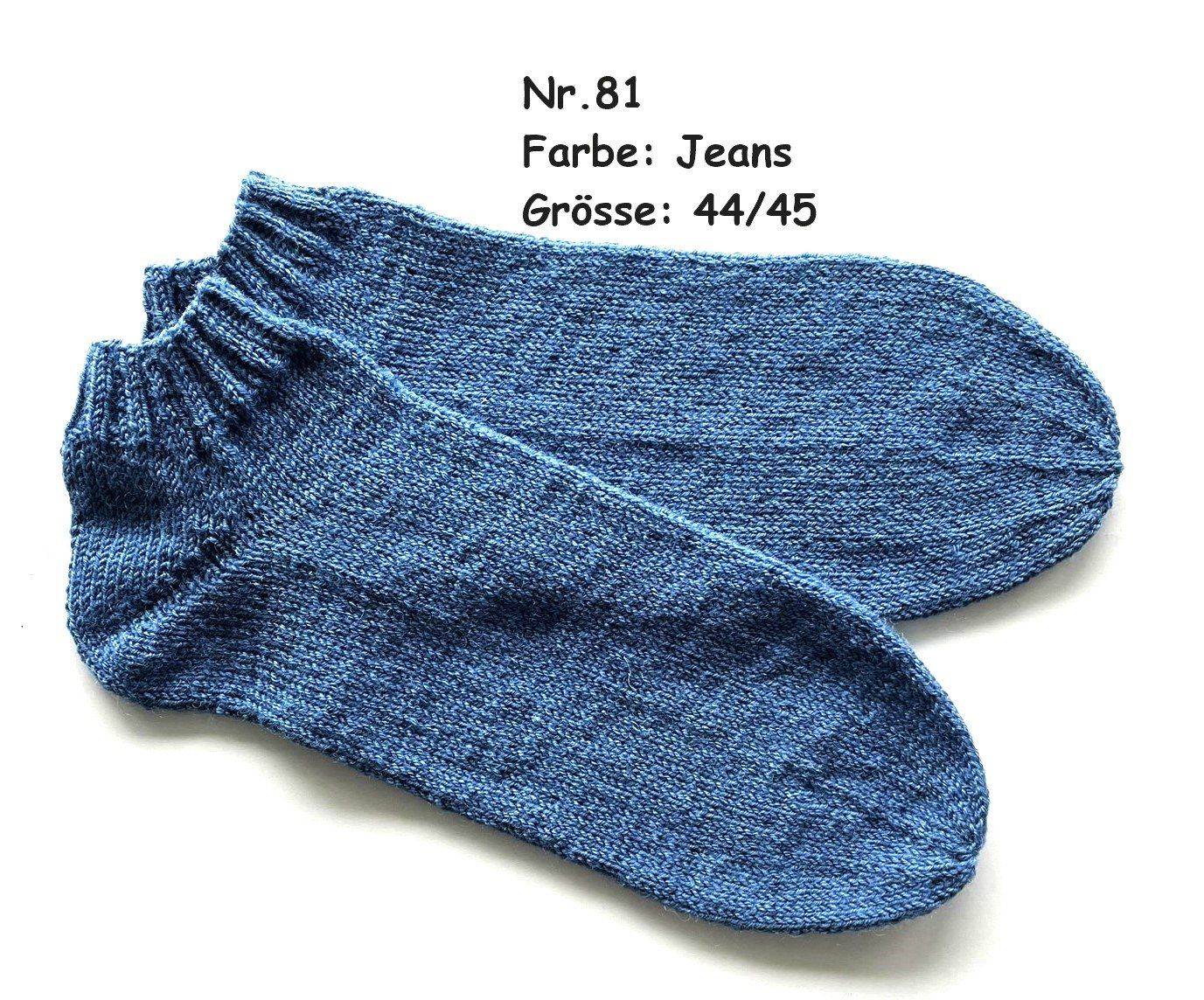 Calze: Sneaker - Socken handgestrickt  Gr.44/45  Nr.81 – Nuovo e nell'imballaggio originale da  venduto da