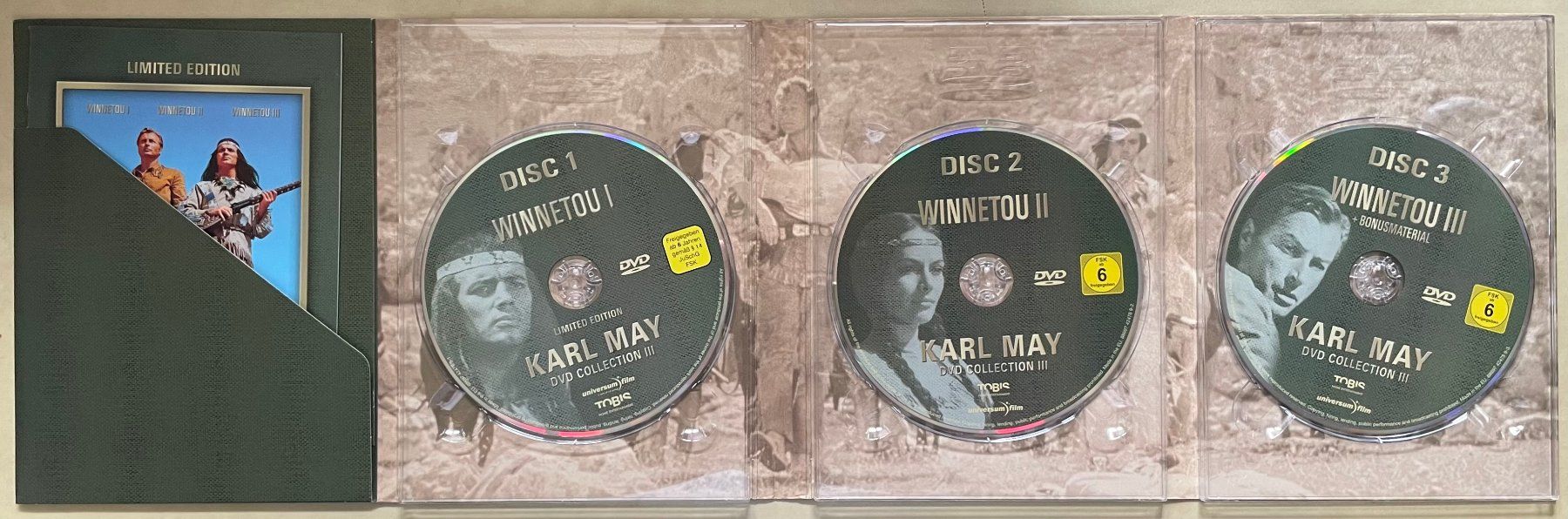 Tutti i DVDs: Winnetou 1 - 3 / Karl May, DVD Collection III, 3 DVDs – Usato da Brunnen venduto da Barfly5 2