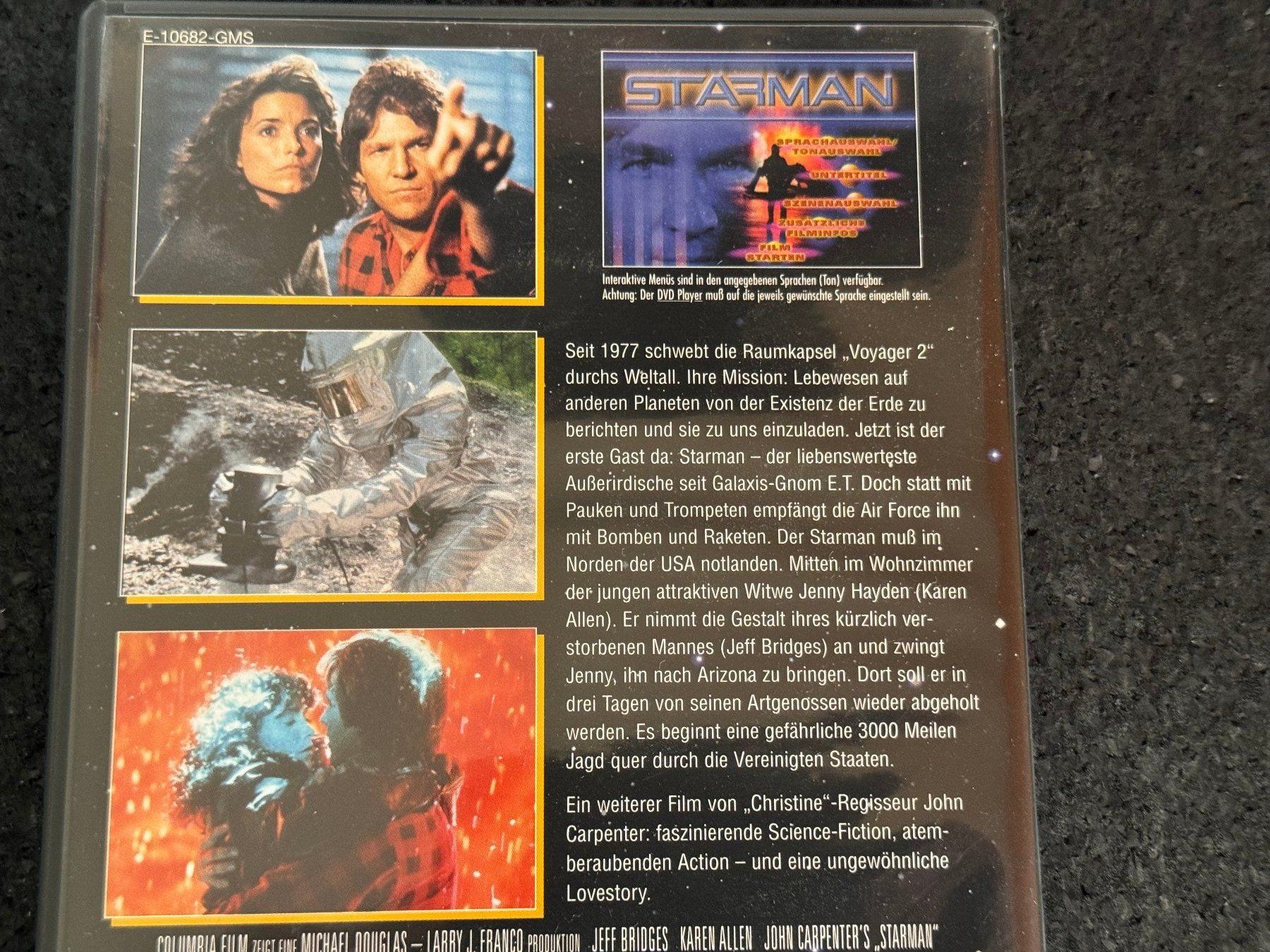 Tutti i DVDs: John Carpenter's STARMAN DVD EN/DE/FR/IT/SP – Usato da Fribourg venduto da tschjoly 2