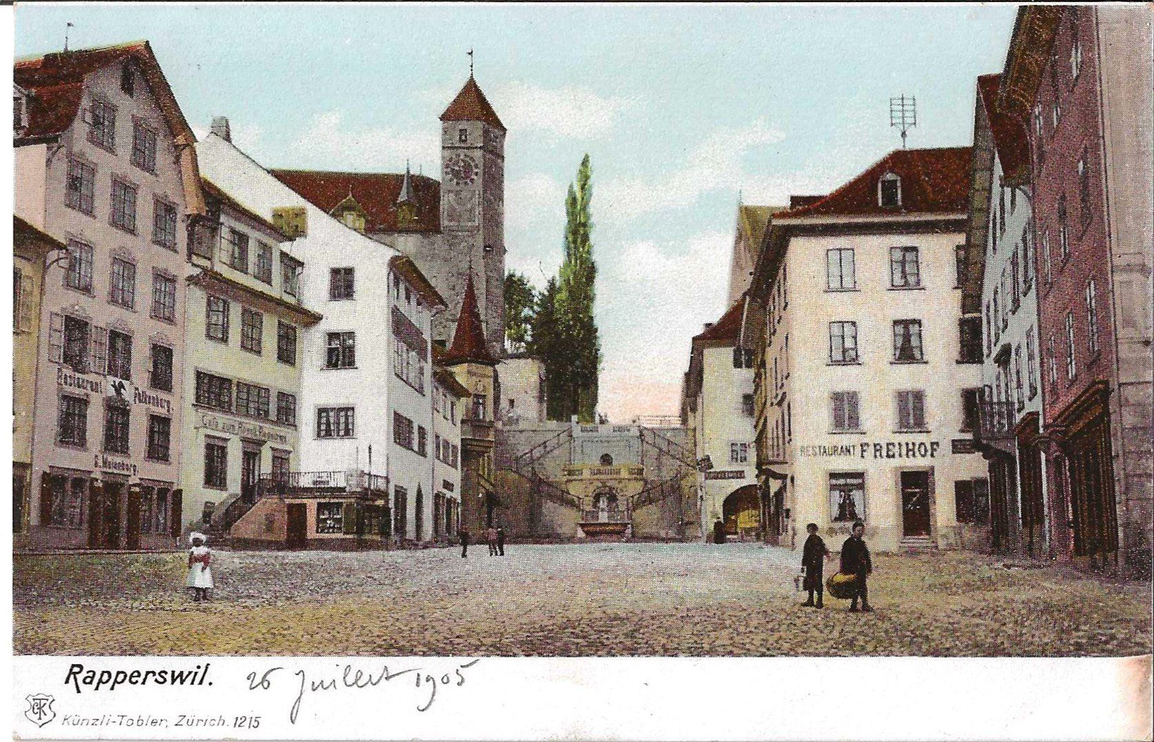 Cartoline postali: Karte Rapperswil – Usato da Zürich venduto da Philacat11