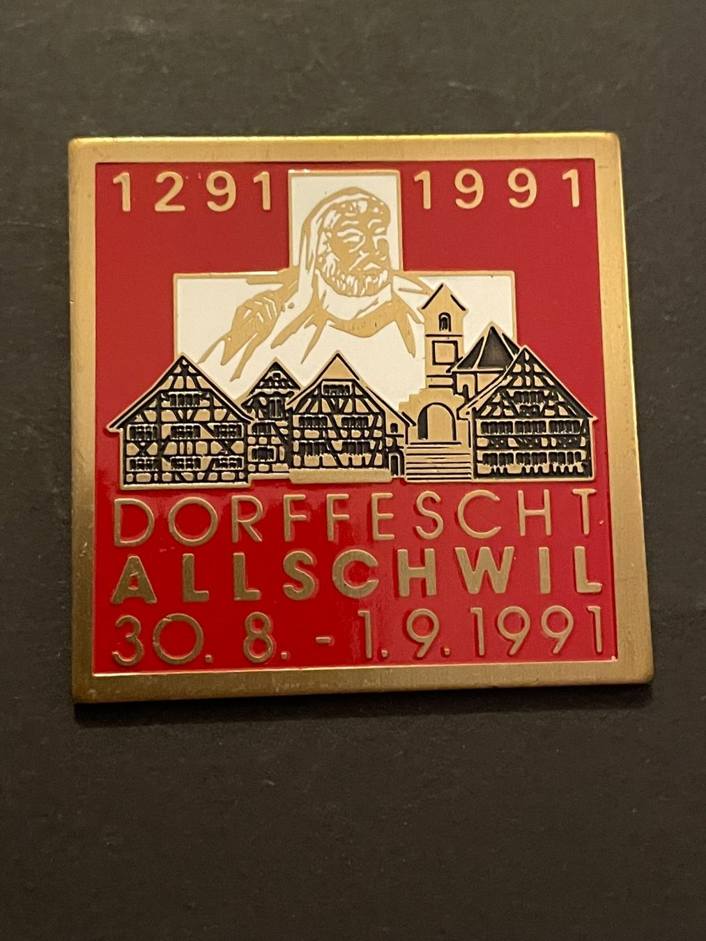Placchette & Badge: Dorffest Allschwil 1991 – Usato da Aarburg venduto da glaibasel57