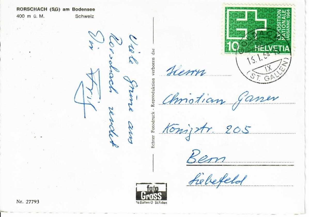 Ansichtskarten: Rorschach – Gebraucht aus Hochdorf von Ziegel-16 1