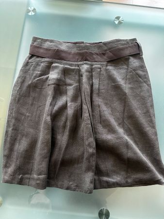Jupe Gunex marron taille 38 made in Italy bon état