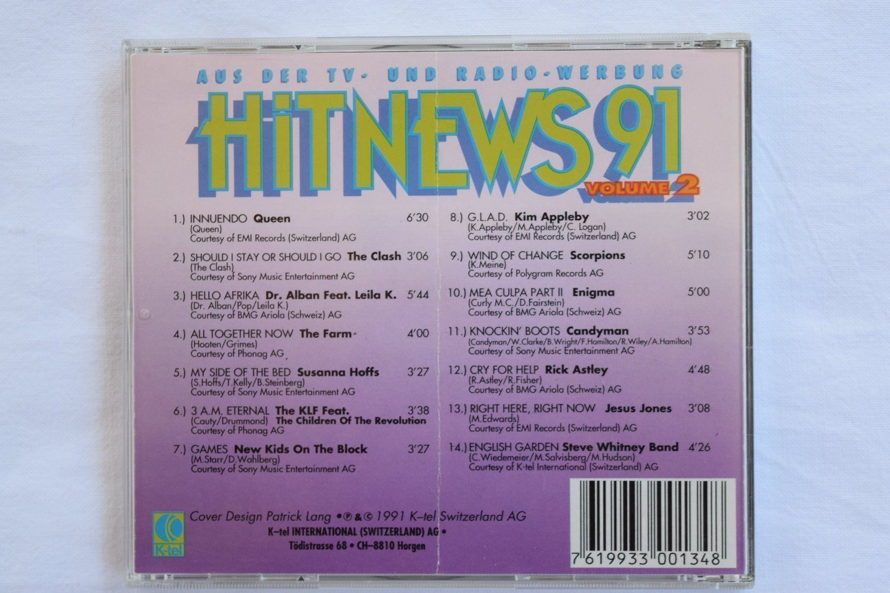 CD: HIT NEWS 91 Vol.2 (70) – Usato da Reutigen venduto da DONDON55 2