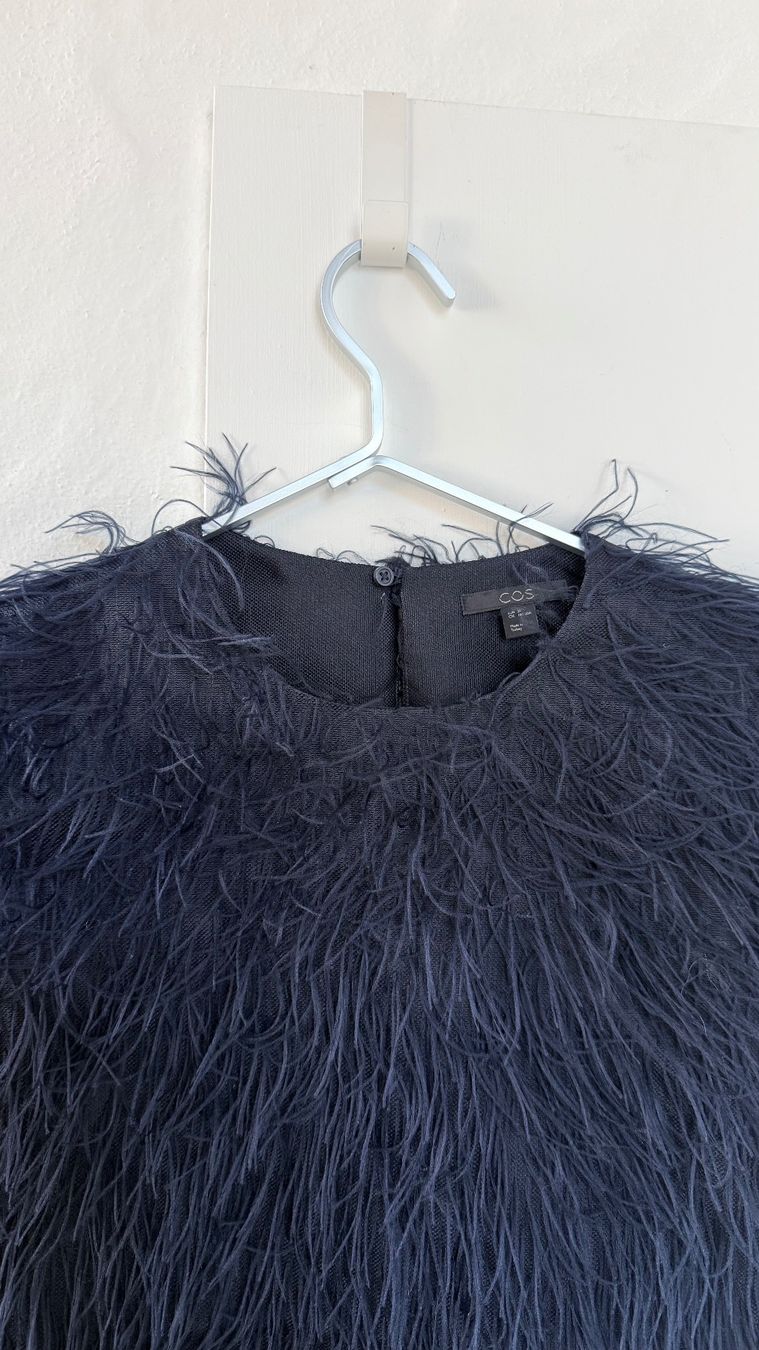 Cos Tops: COS Fransen-Top Dunkelblau-Gr. 34 – Neu (gemäss Beschreibung) aus Niederrohrdorf von gigerch 6