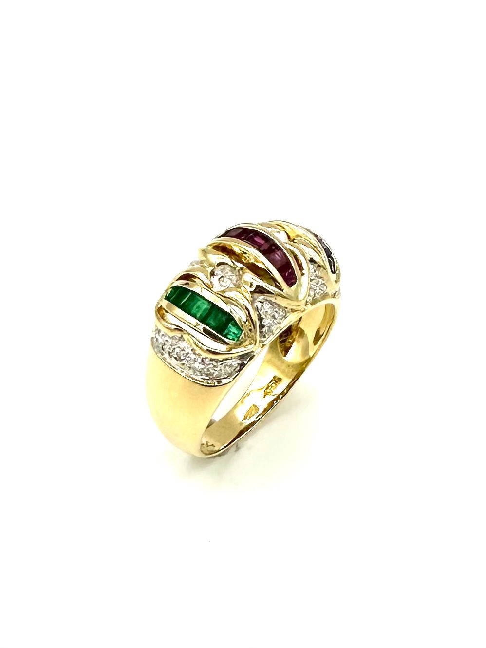 Bagues: Bague "Tutti Frutti" or jaune 18K – D'occasion à Renens VD par Diademe.sarl 3