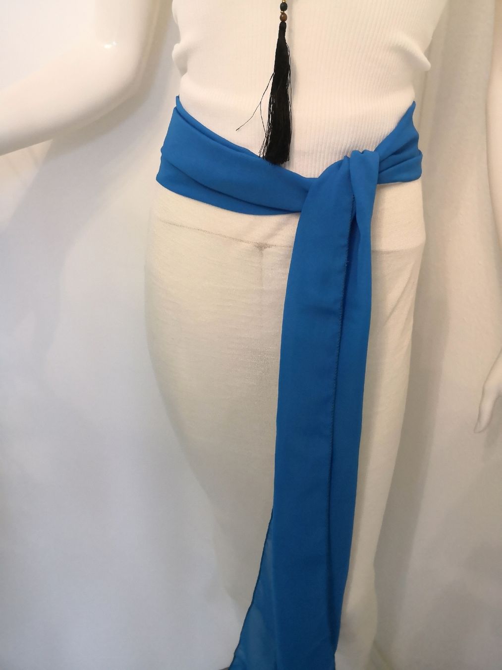 Gürtel: 🤩BOHO-CHIC CHIFFON-GüRTEL BLAU NEU – Neu (gemäss Beschreibung) aus Olten von Naja-Twins-Twins 8