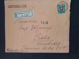 Siegelbrief Lausanne mit Wappenmuster SBK Nr.163 ,5.Xll.1925