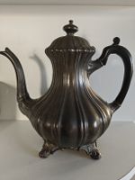 Antike Englische Zinn-Kaffeekanne "Shaw & Fisher Sheffield" 