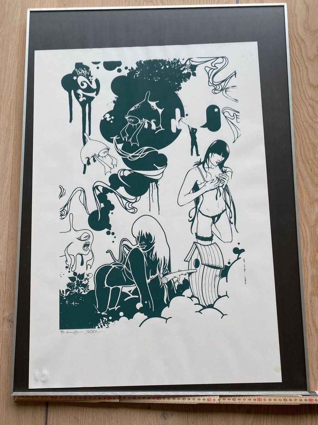 Grafiken & Lithographien: Shark Nummeriert Lithographie 85x60cm – Neu (gemäss Beschreibung) aus Zürich von 1_marsmensch 3