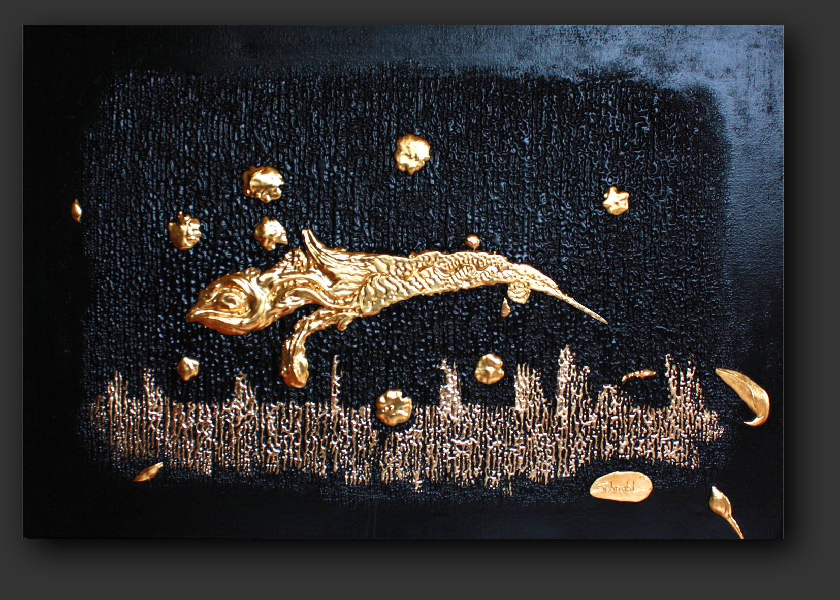 Dipinti: 140 x 95 artwork by Walter Schnabl - Rising Phoenix – Usato da Adliswil venduto da fashionholic