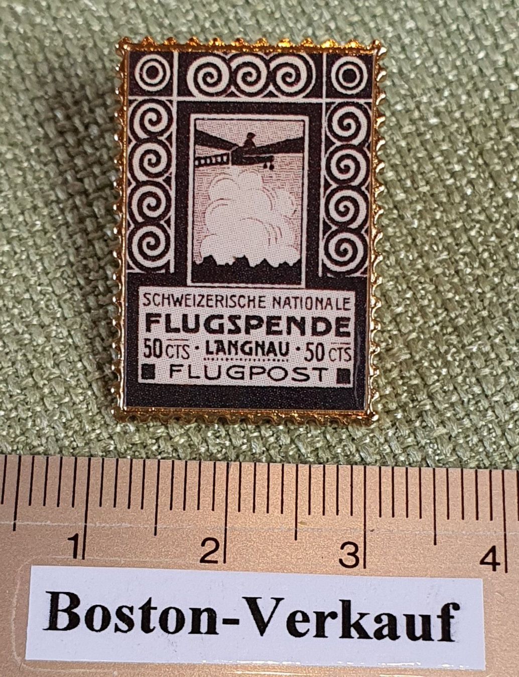 Placchette & Badge: A449 - Pin Flugspende Langnau Flugpost – Usato da Reinach BL venduto da Boston-Verkauf 1