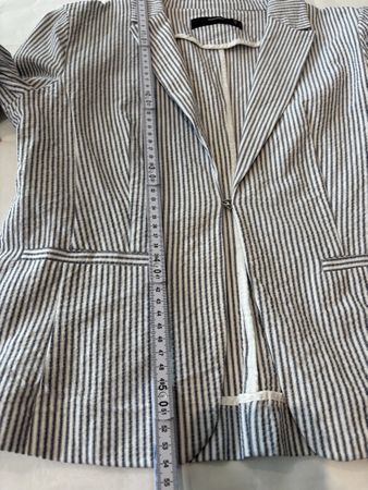 Sommer KleiderHallhuber Damen Blazer grau gestreift Grösse 3
