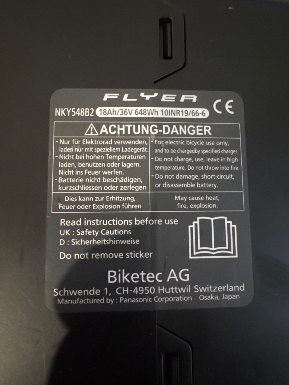Flyer Akkus: Flyer Akku 36V / 630wh - Defek – Defekt aus Solothurn von lea_5lxz 4