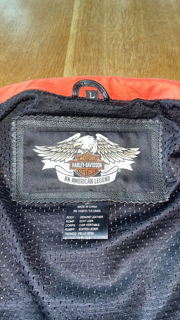 Harley-Davidson Jacken: Harley-Davidson Lederjacke Herren Grösse L – Gebraucht aus Borgonovo von kibinsky 2
