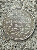 100 JAHRE SCHARFSCHÜTZEN BERN Medaille Silber 900
