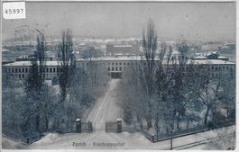 Zürich - Kantonsspital im Winter