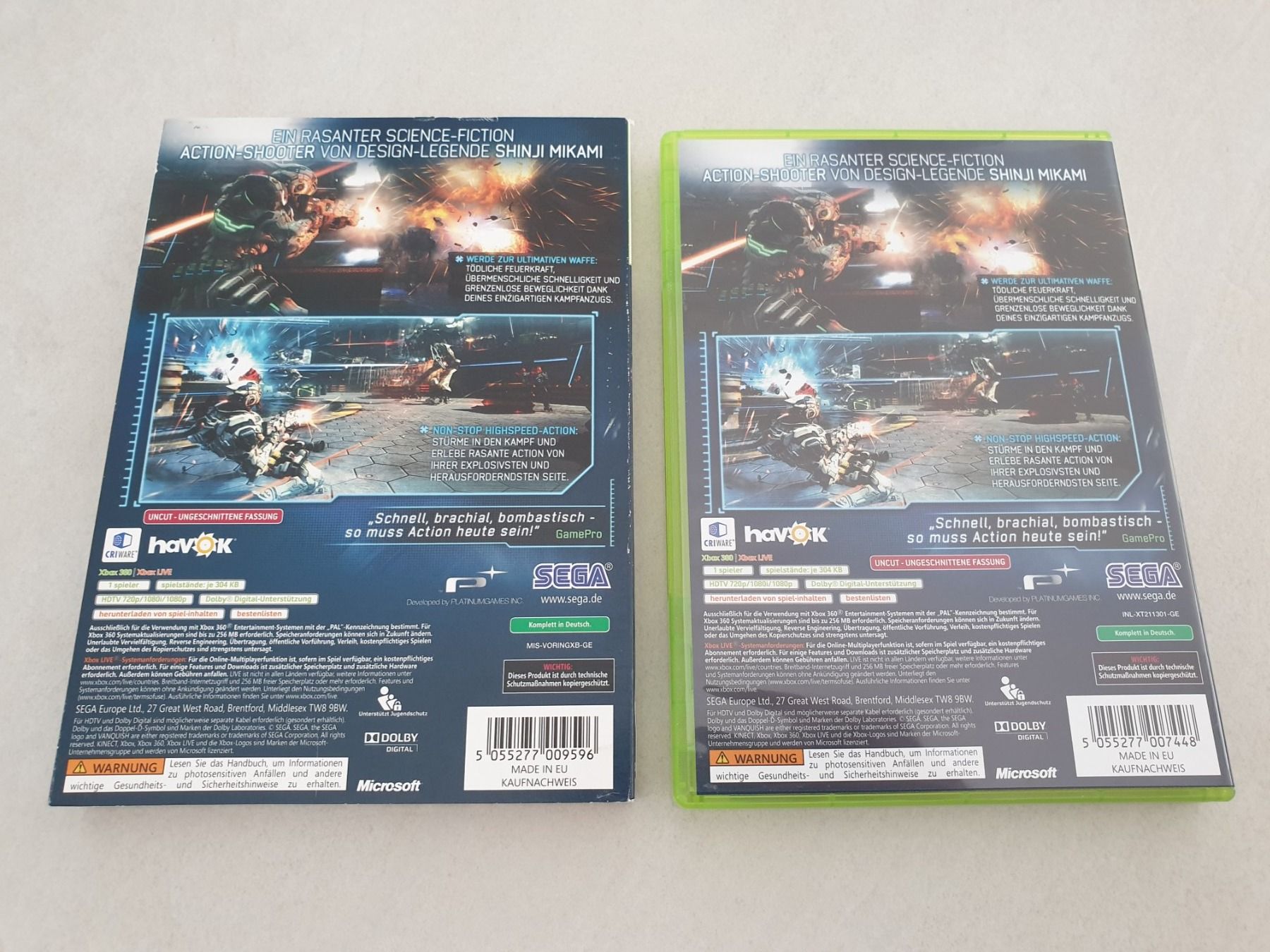 Microsoft Jeux: Vanquish Xbox 360 – D'occasion à Füllinsdorf par master_mind 1