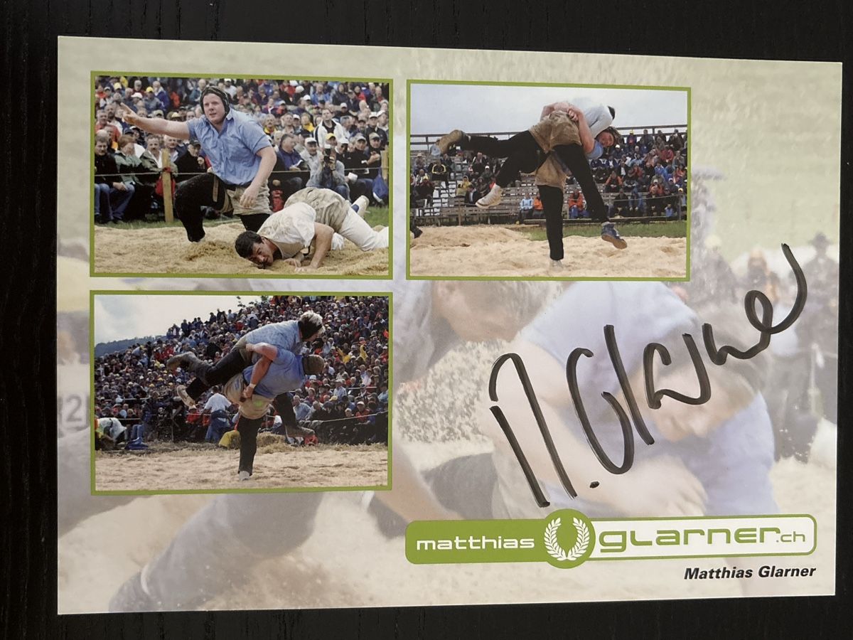 Autographes: Autogramm Schwingerkönig Matthias Glarner   – D'occasion à Uetendorf par hoisle