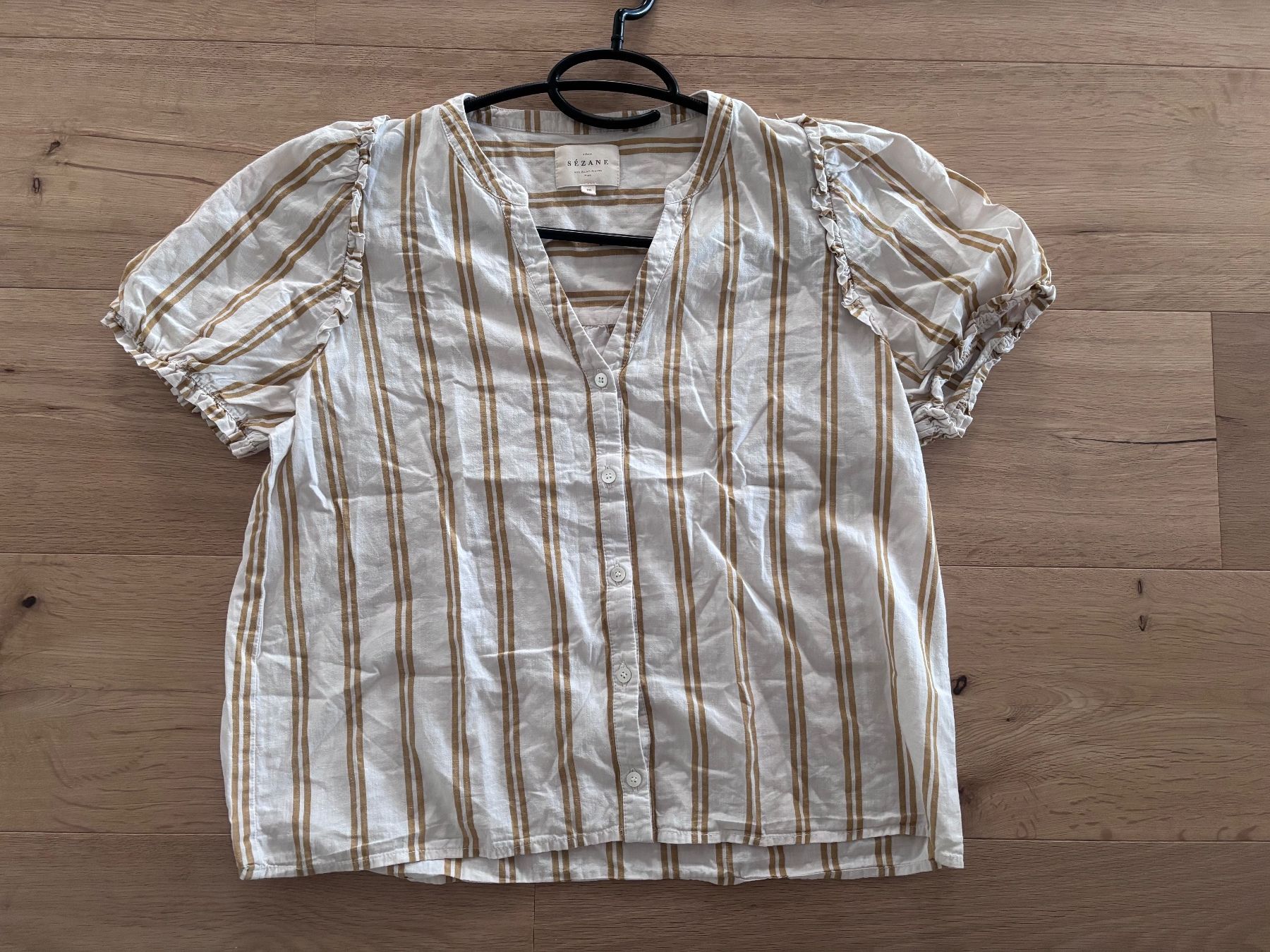 Sezane Camicette: Sezane Bluse aua Leinen und Baumwolle – Usato da Winznau venduto da Lauralavera1 3