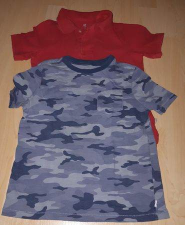 Jungen T-Shirt + Polo, Gr. S 7-8-Jährige, Marke: GAP
