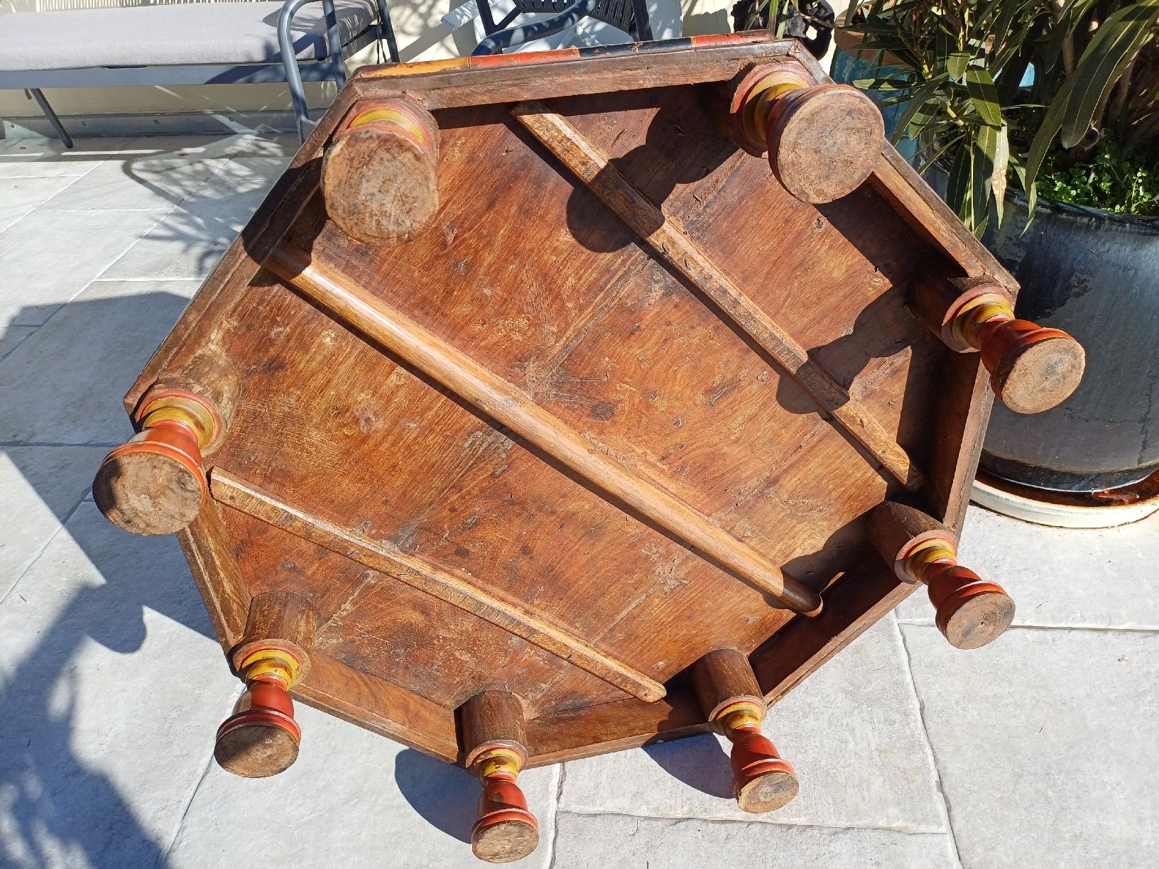 Tavoli: Ancienne table basse - Népal ou Nord de l'Inde – Usato da Begnins venduto da Drastic-Sound 7