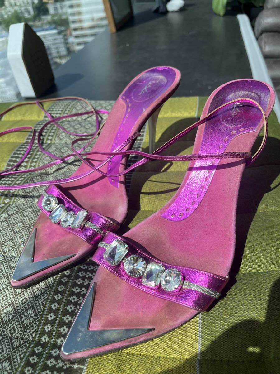 Scarpe per ragazze: Pink High Heels mit Strass, Grösse 39 – Usato da Oberengstringen venduto da Baby_Fashion