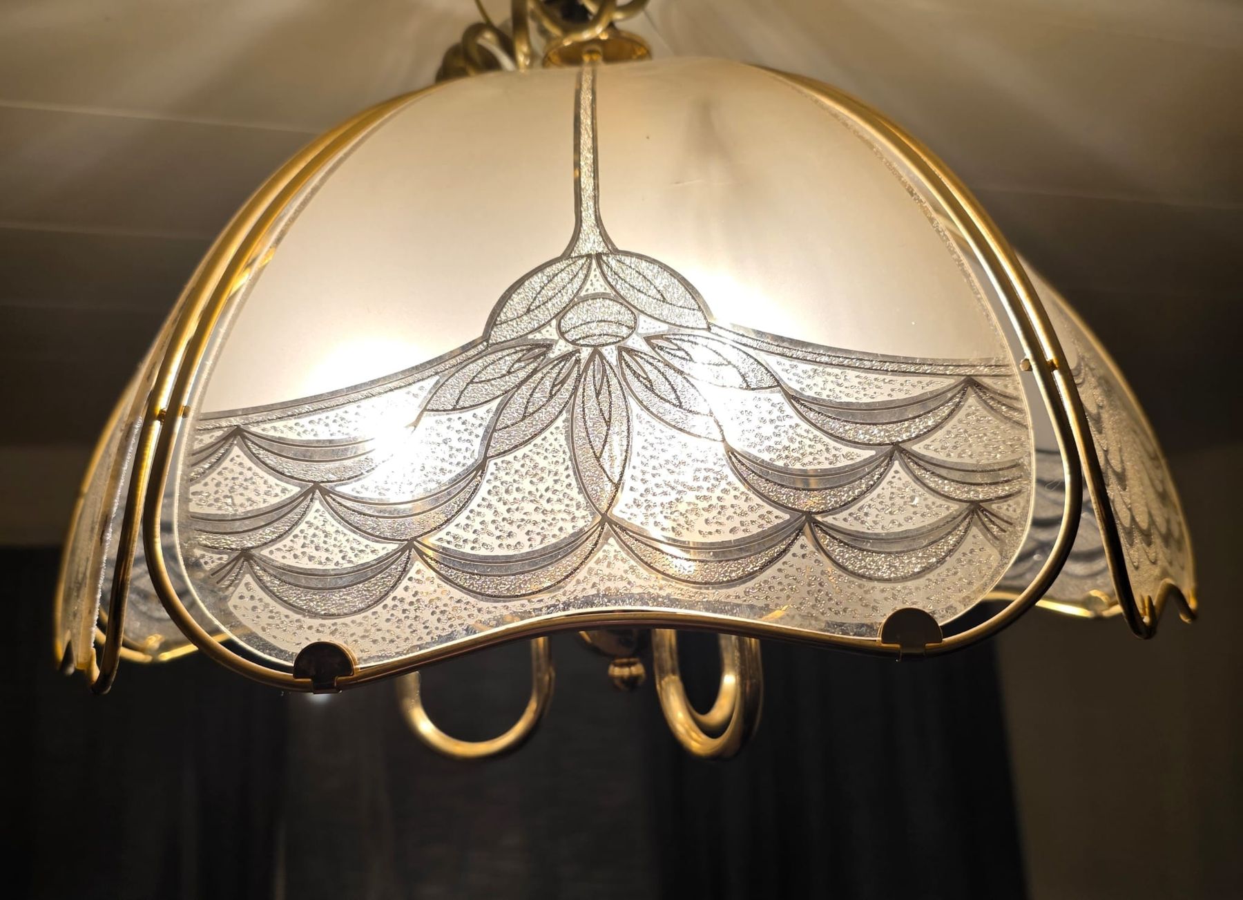 Lampade: Elegante Deckenlampe, Vintage Lampe – Usato da Rheinsulz venduto da Dred