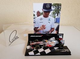 Formula 1 - Lewis Hamilton,Autografato,1:43 Minichamps COA