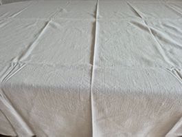 Elegante handgewebte Tischdecke aus Leinen 216x166 cm