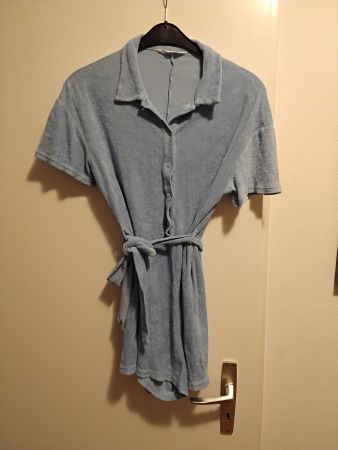 Combi short éponge bleu clair Mango M