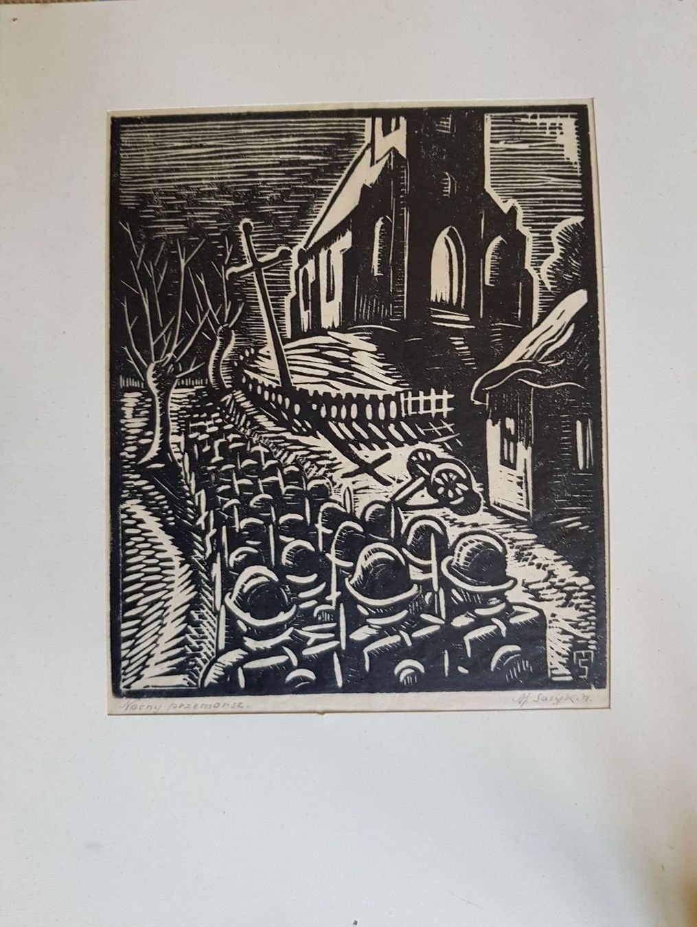 Dipinti: gravure sur bois signée ?Sasykin – Usato da Lausanne venduto da leneko