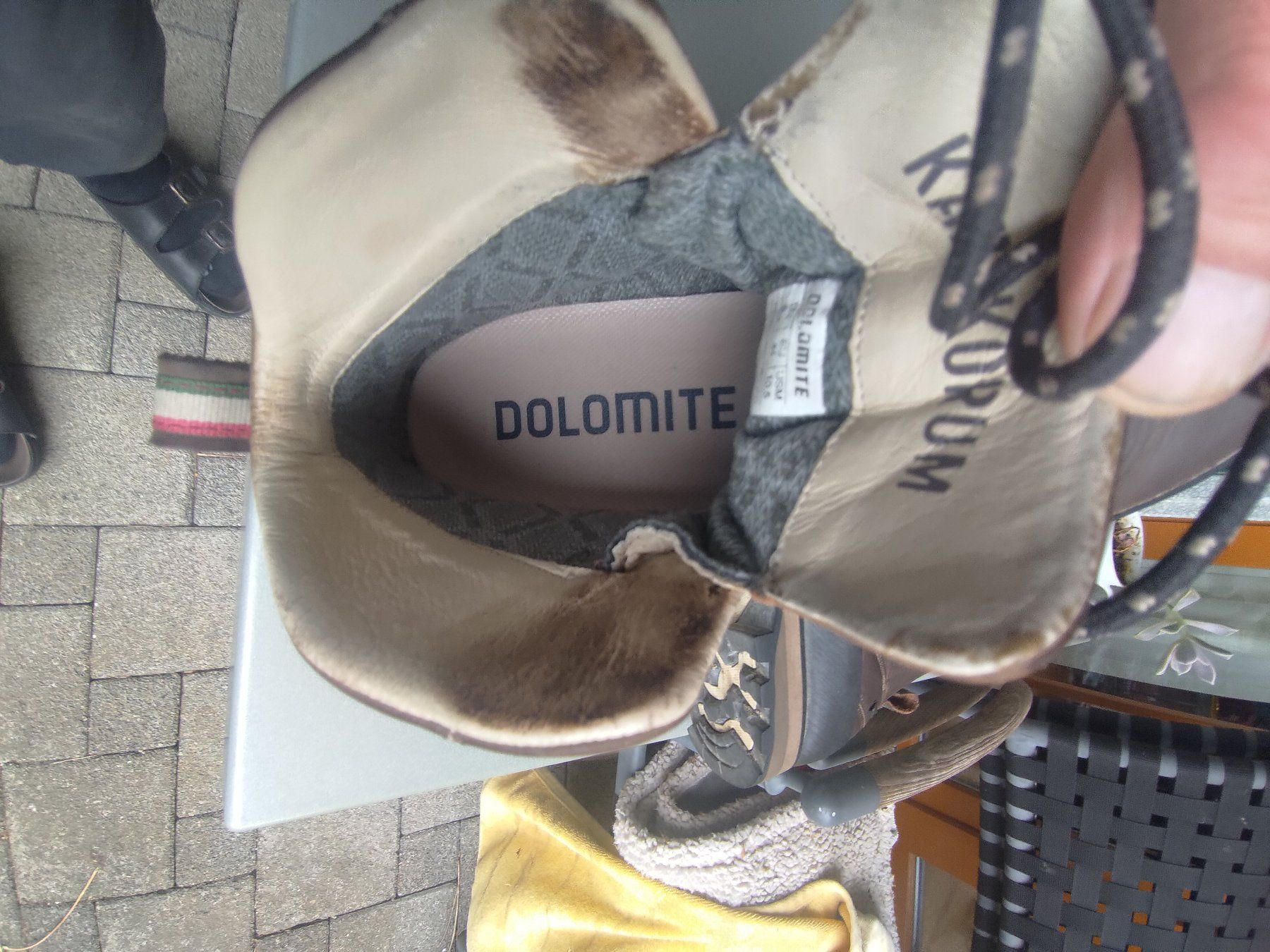 Dolomite Scarpe da uomo: Wanderschuhe Dolomite KARAKORRUM Leder braun Grösse 44 – Usato da Kräiligen venduto da Kuertu007 5