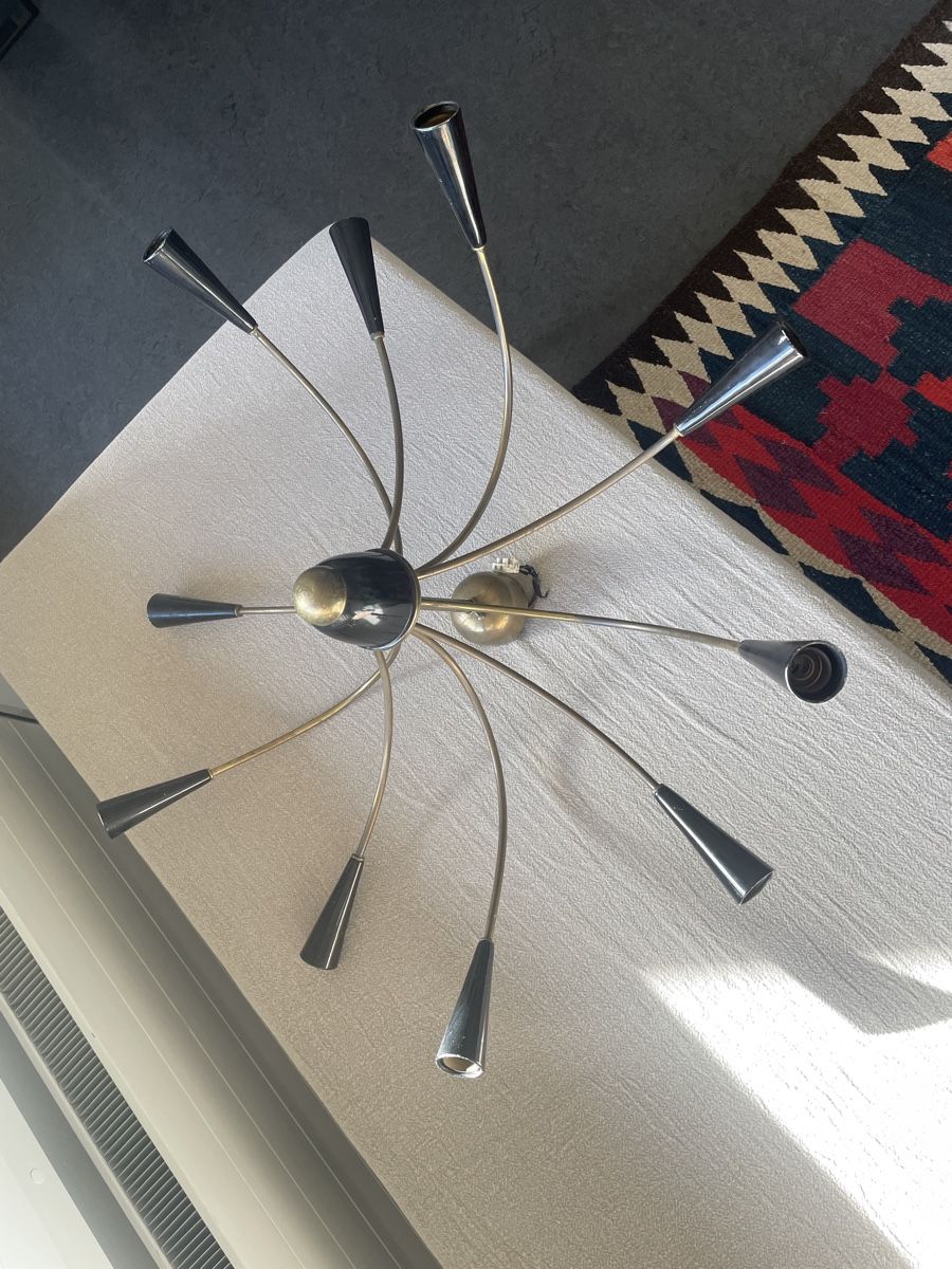 Lampadari & plafoniere: Spider Lampe Vintage gold-schwarz – Usato da Zürich venduto da ehupp 6