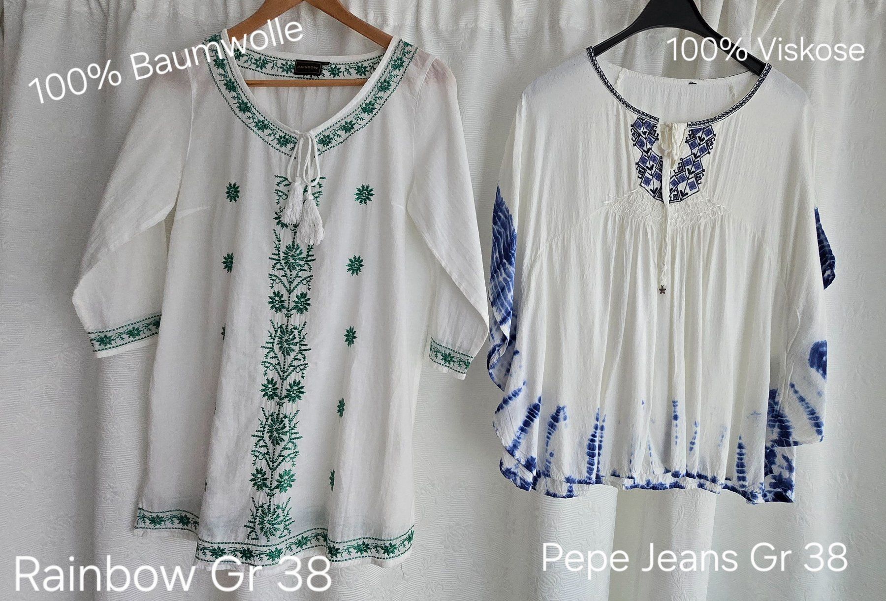 Kleiderpakete: Tunika Bluse Set, Gr. 38, Rainbow & Pepe Jeans – Gebraucht aus Meggen von everydaysale