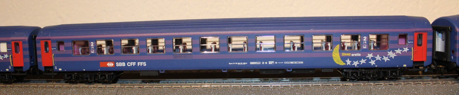 Liliput Modellini di ferrovie: SBB Liegesesselwagen Bpm – Nuovo (secondo la descrizione) da Baden venduto da bahnkorn