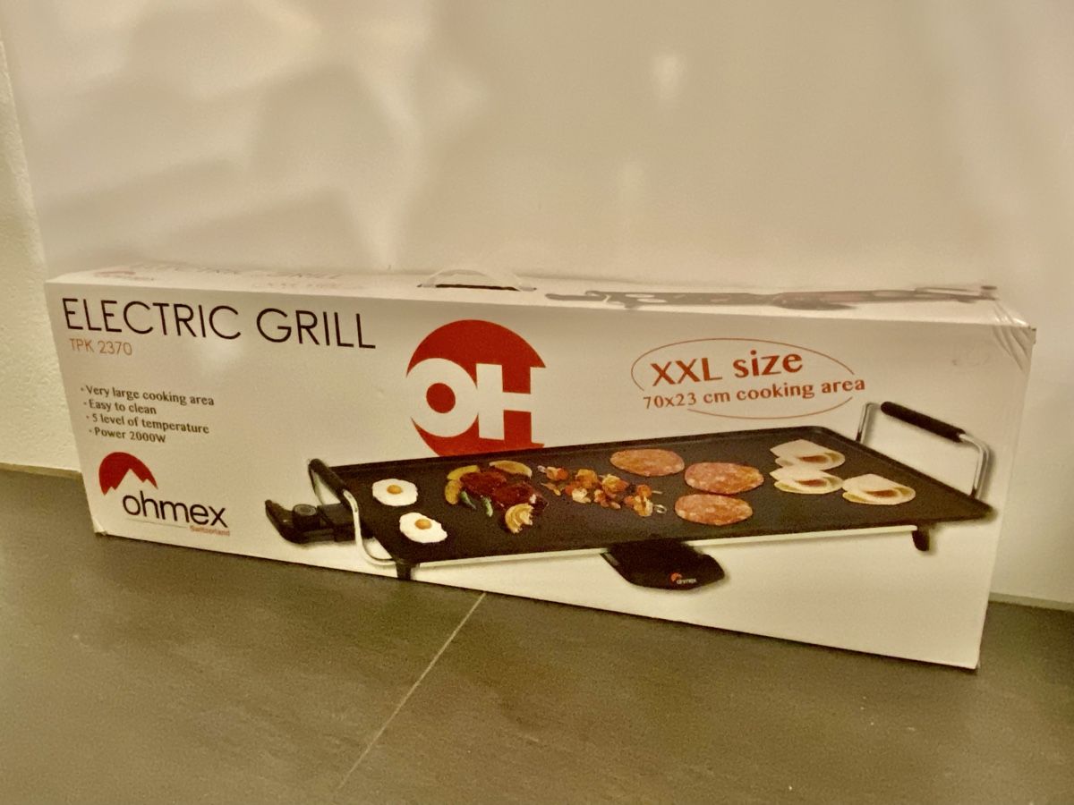 Griglie: Tisch-Grill, OHMEX Teppanyaki-Grill TPK-2370 – Nuovo e nell'imballaggio originale da Murten venduto da Defender10
