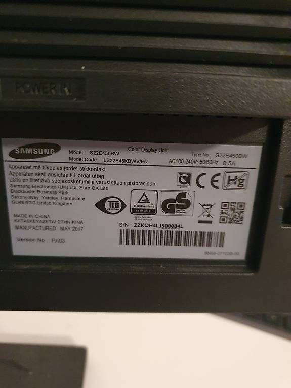 Monitor: Monitor Samsung S22E450 – Usato da Agno venduto da mediomas 3