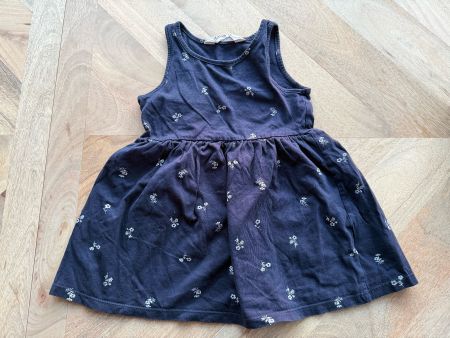 Gemustertes Baumwollkleid Mädchen Gr. 92