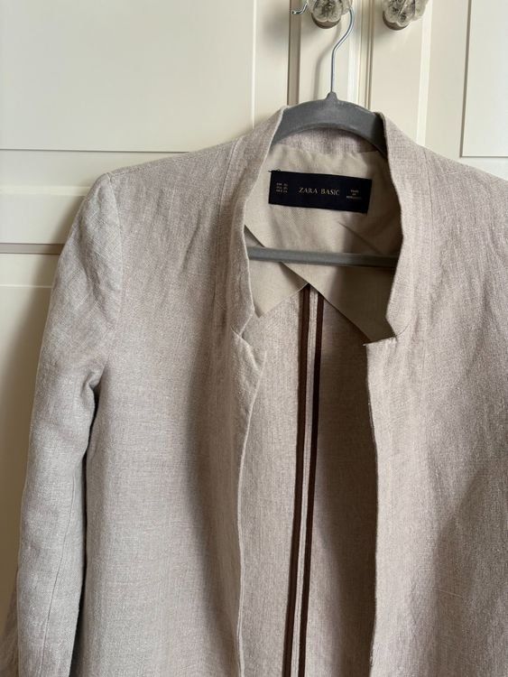Zara Giacche: Beiger Leinenblazer, Zara, XS – Usato da Zürich venduto da Sera.13 2