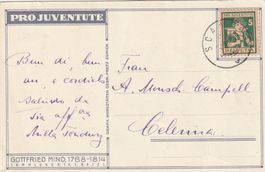 Pro Juventutekarte 1916 mit Zu. Nr. J5