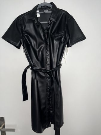 Kleid / Abendkleid / Kleider in Lederoptik Neu (Gr. S)