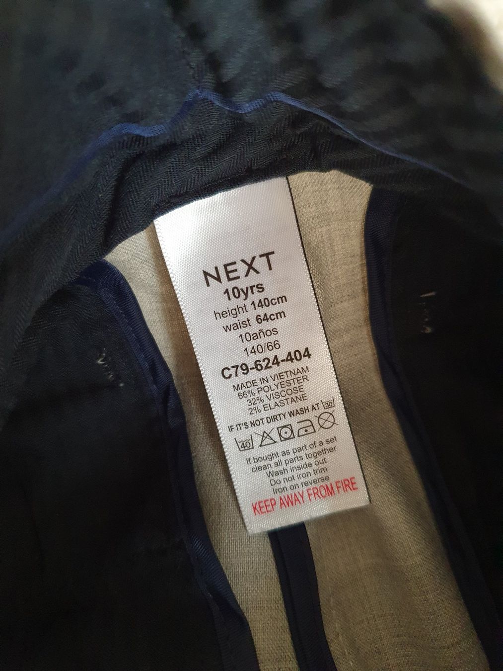 Next Hosen: Anzughose Gr.140 / NEXT – Gebraucht aus Neunkirch von M.Costa1 2