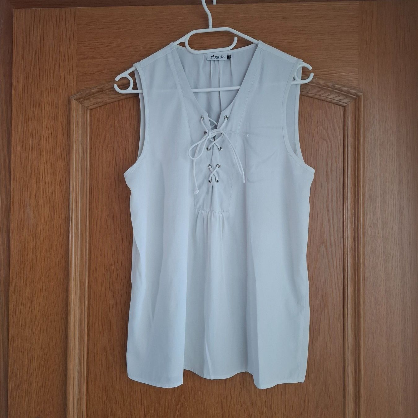 Top: Damen Blusentop, weiss, Gr. 40 – Usato da Sisseln AG venduto da Tropea4334